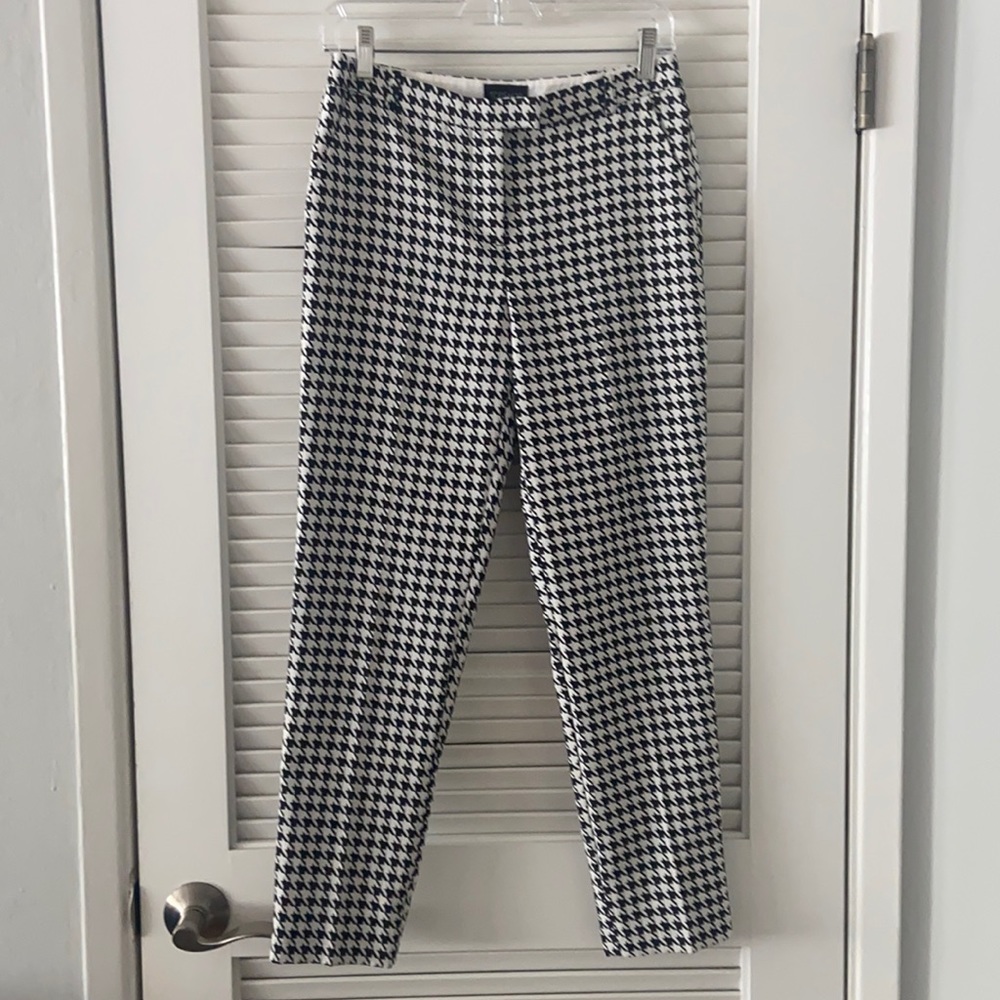 TopShop black and white houndstooth pants